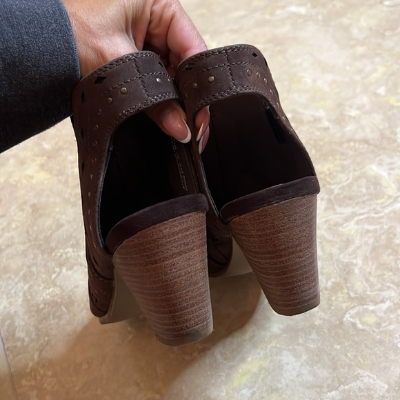 💕Women's Brown Peep-Toe Ankle Boots💕 - Picture 4 of 6